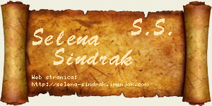 Selena Šindrak vizit kartica
